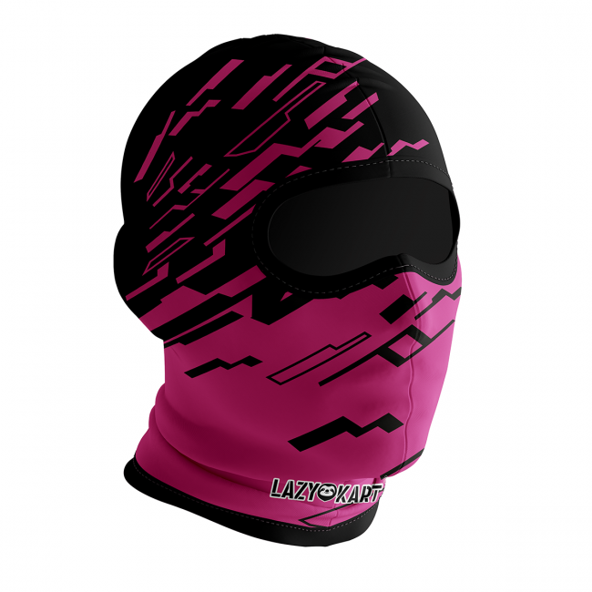 BALACLAVA DE KART ABERTA MOD. LAZY KART TETRIS PINK / TOUCA / CAPUZ