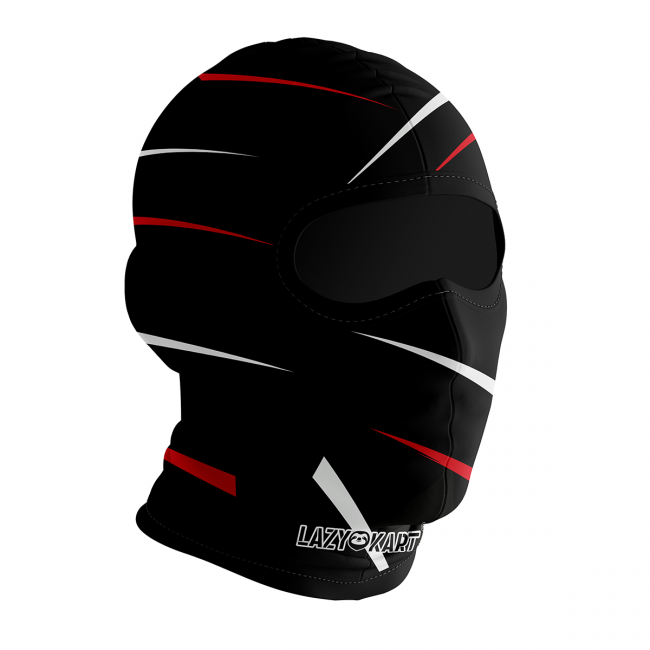 BALACLAVA DE KART ABERTA MOD. LAZY KART THORNS VERMELHA / TOUCA / CAPUZ