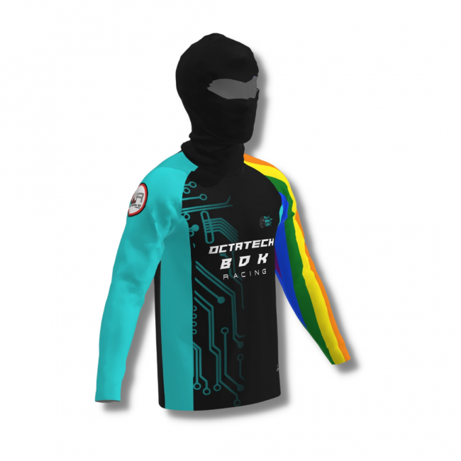 CAMISETA SEGUNDA PELE COM BALACLAVA PERSONALIZADA / CUSTOMIZADA LAZY KART