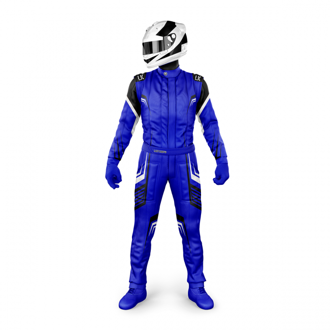 Macacão para Kart Lazy Kart Sparcs Azul