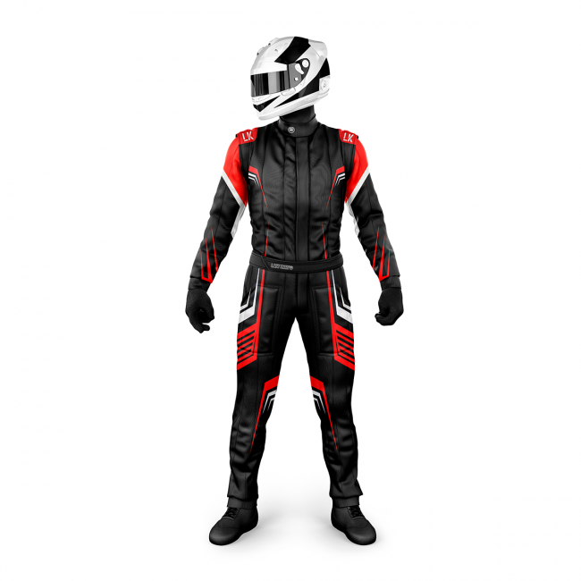 Macacão para Kart Lazy Kart Sparcs Preto