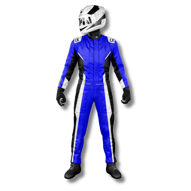 Macacão para Kart Lazy Kart Speed Azul