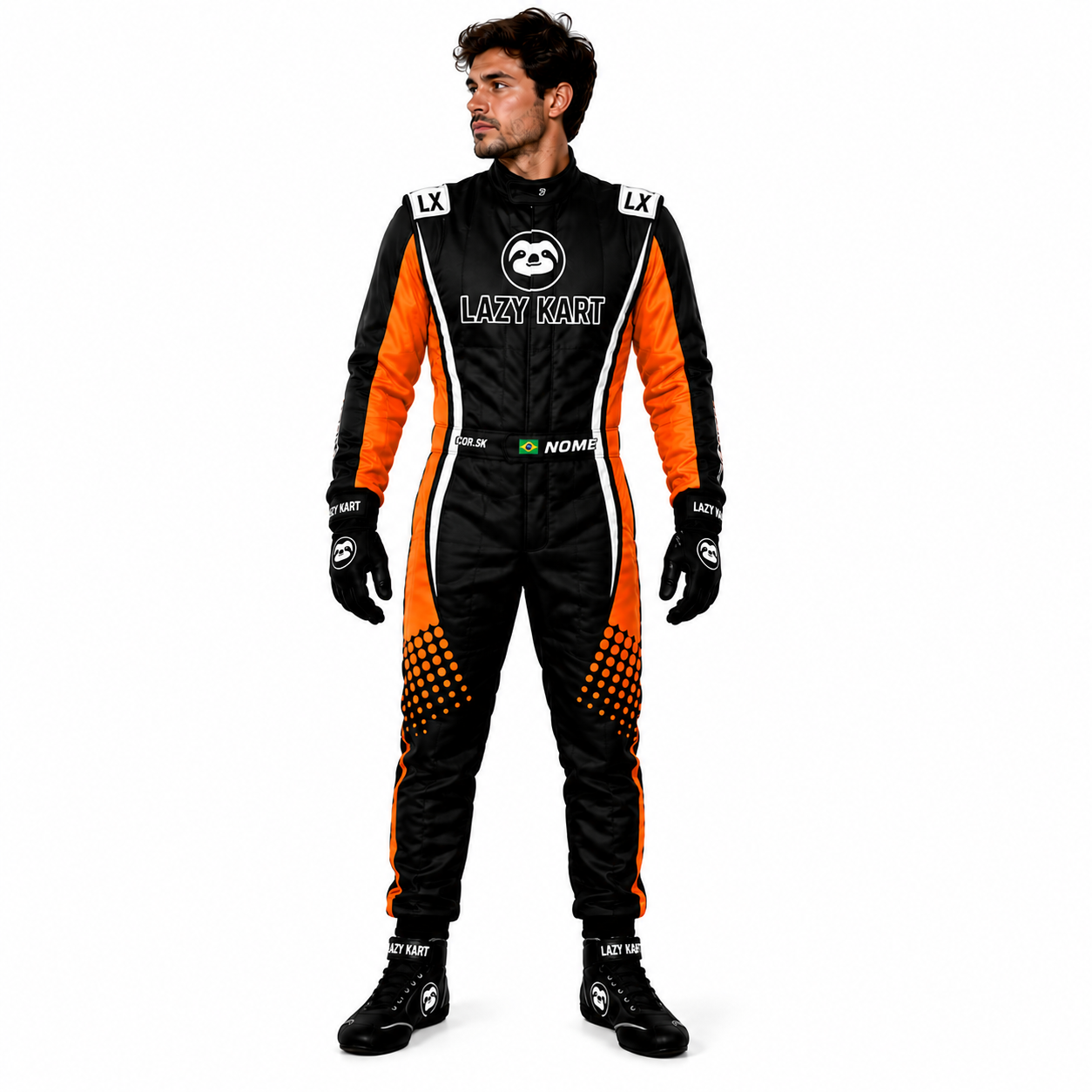 Macacão para Kart Lazy Kart One Laranja