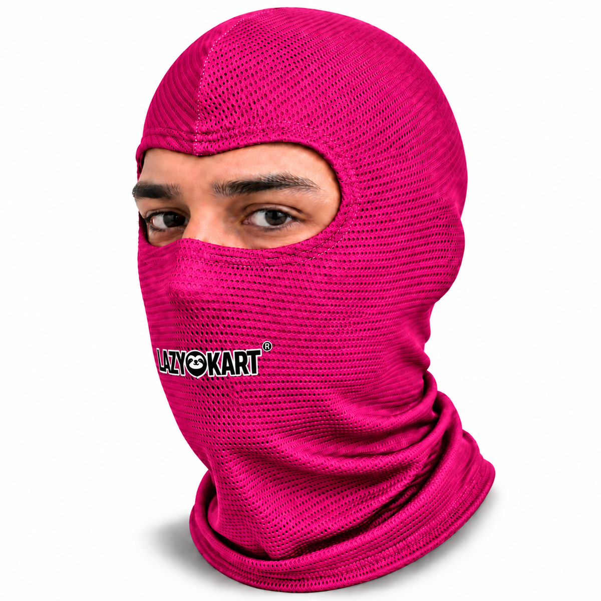 BALACLAVA DE KART ABERTA MOD. LAZY KART PINK / TOUCA / CAPUZ