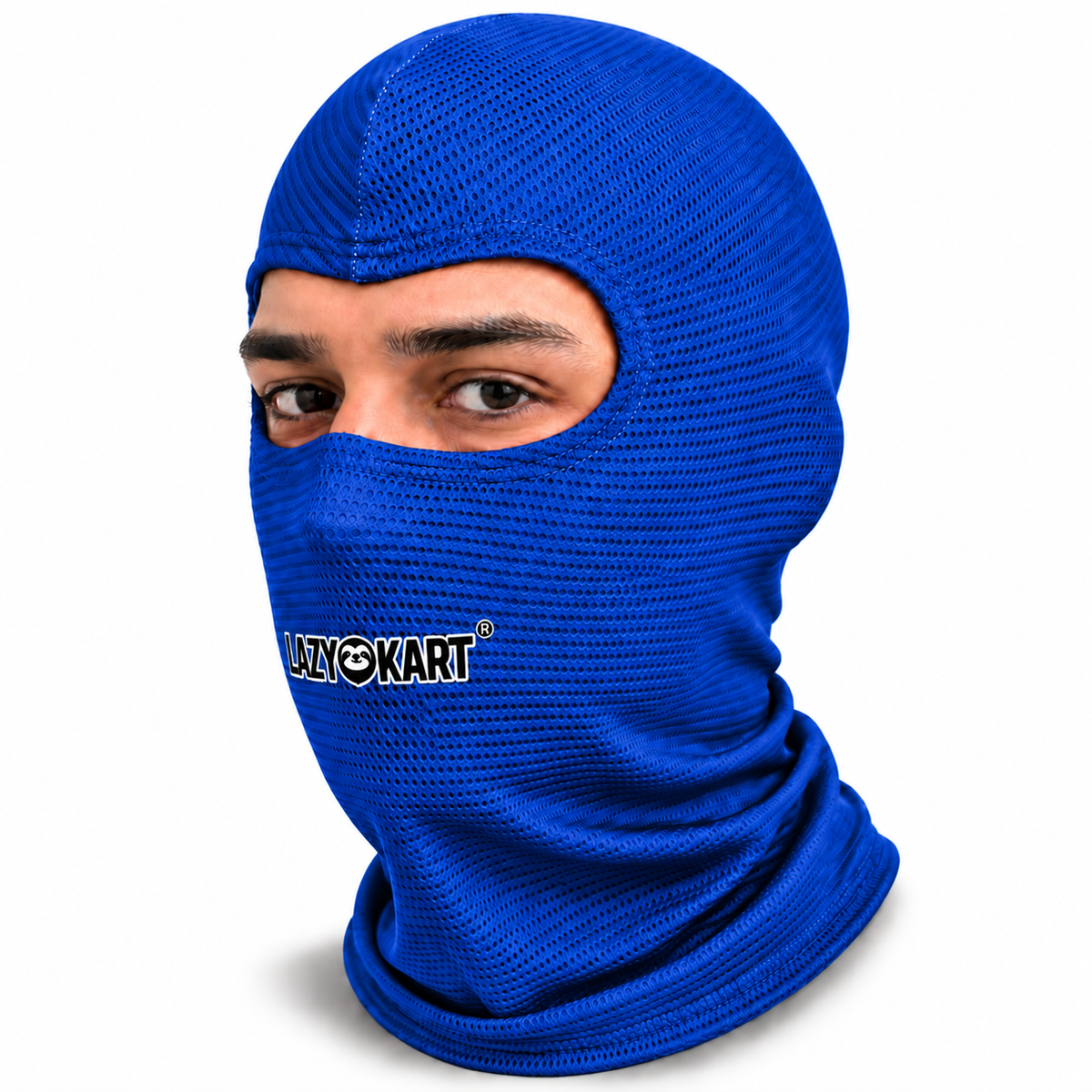 BALACLAVA DE KART ABERTA MOD. LAZY KART AZUL / TOUCA / CAPUZ