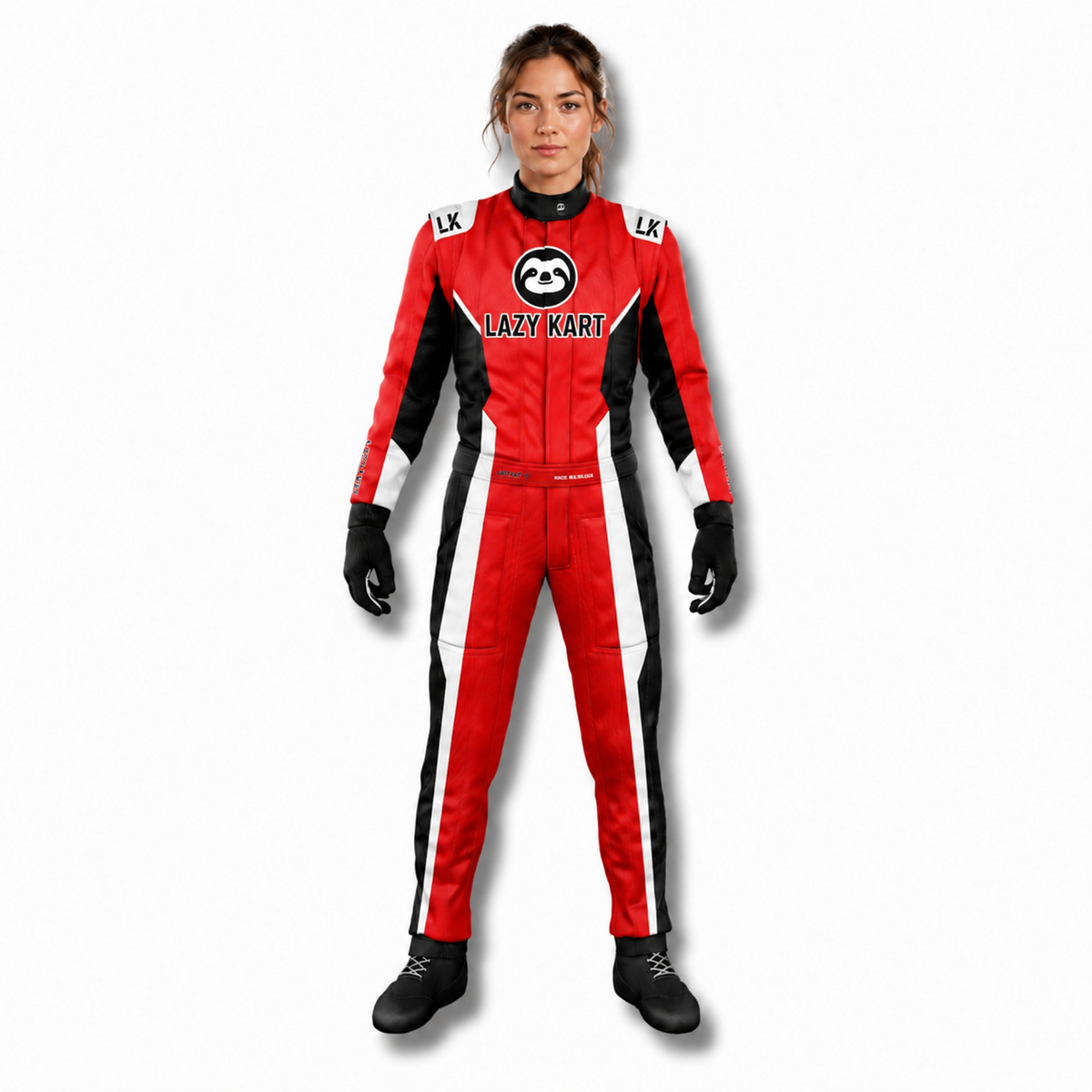 Macacão para Kart Lazy Kart Speed Vermelho, vista frontal