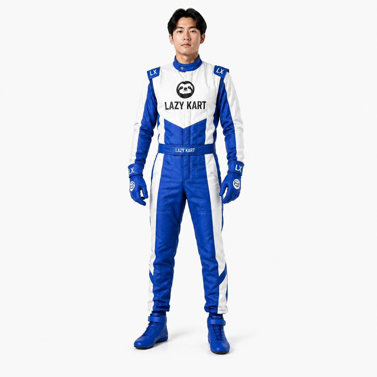 Macacão para Kart Lazy Kart Tour Azul