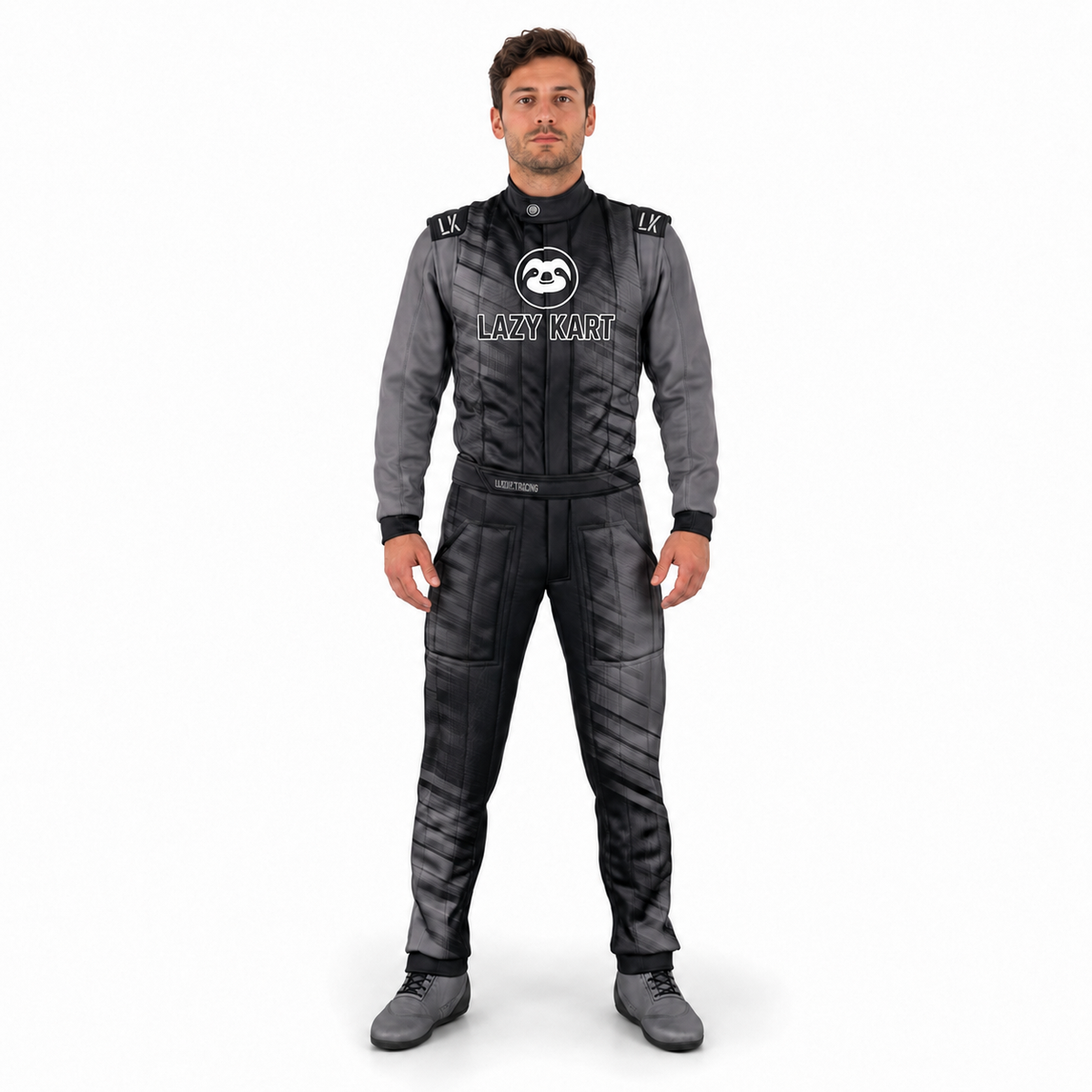 Macacão para Kart Lazy Kart Zen Preto, vista frontal