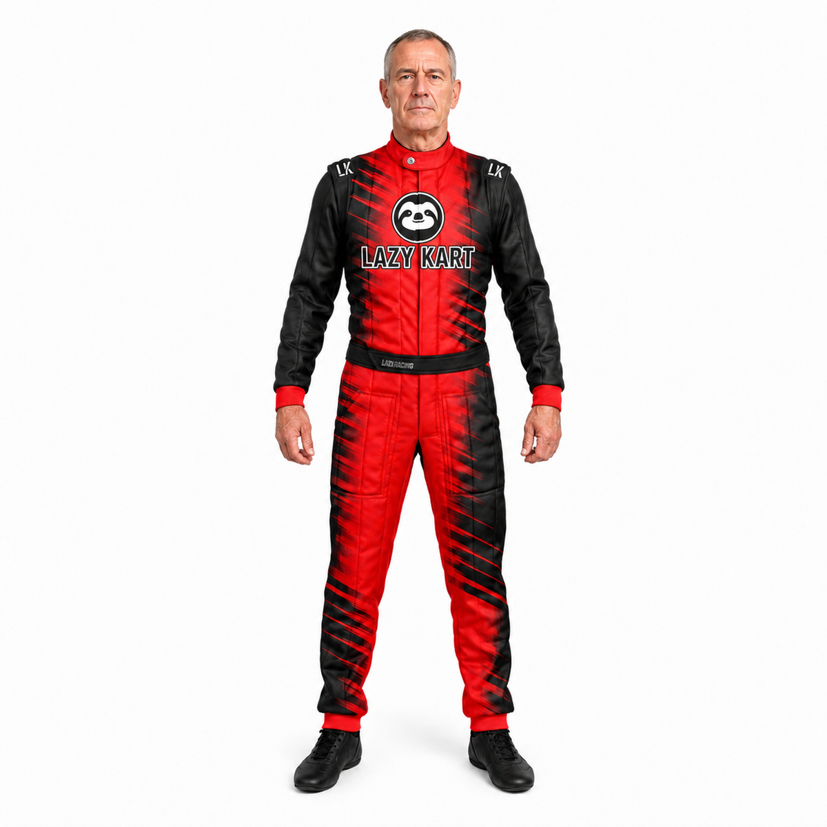 Macacão para Kart Lazy Kart Zen Vermelho, vista frontal
