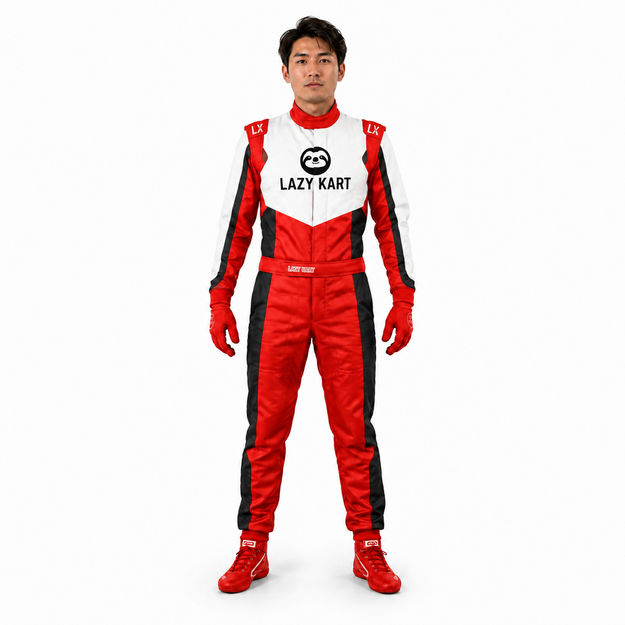 Macacão para Kart Lazy Kart Tour Vermelho