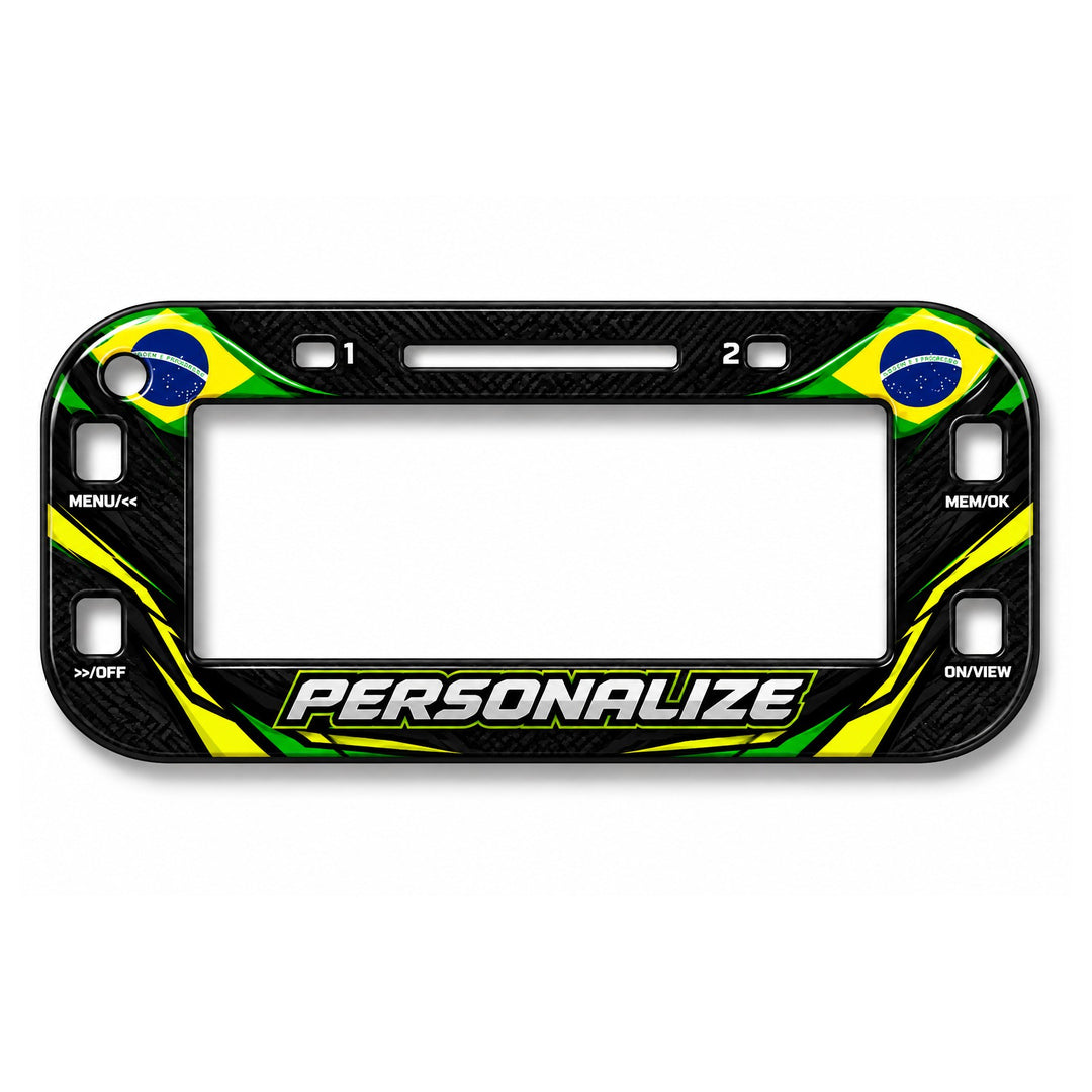Adesivo resinado personalizado para MyChron 6 de kart - Lazy Kart