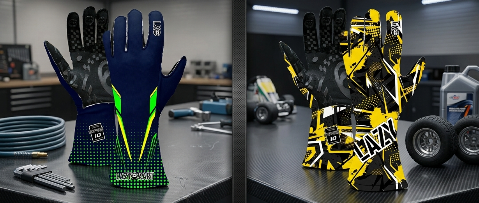 Luvas de Kart com Easy Grip