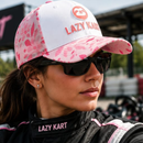 Boné Lazy Kart Floral Rosa Premium