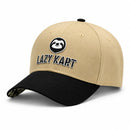 Boné Lazy Kart Racing Bege - Aba quadriculada