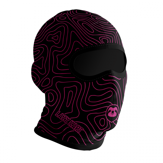 BALACLAVA DE KART ABERTA MOD. LAZY KART BLOOD PINK / TOUCA / CAPUZ