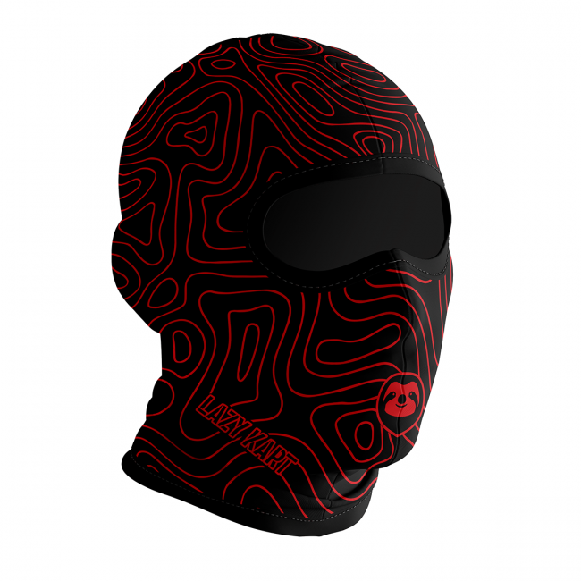 BALACLAVA DE KART ABERTA MOD. LAZY KART BLOOD VERMELHA / TOUCA / CAPUZ