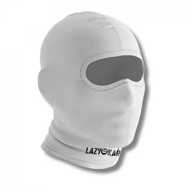 BALACLAVA DE KART ABERTA MOD. LAZY KART BRANCA / TOUCA / CAPUZ