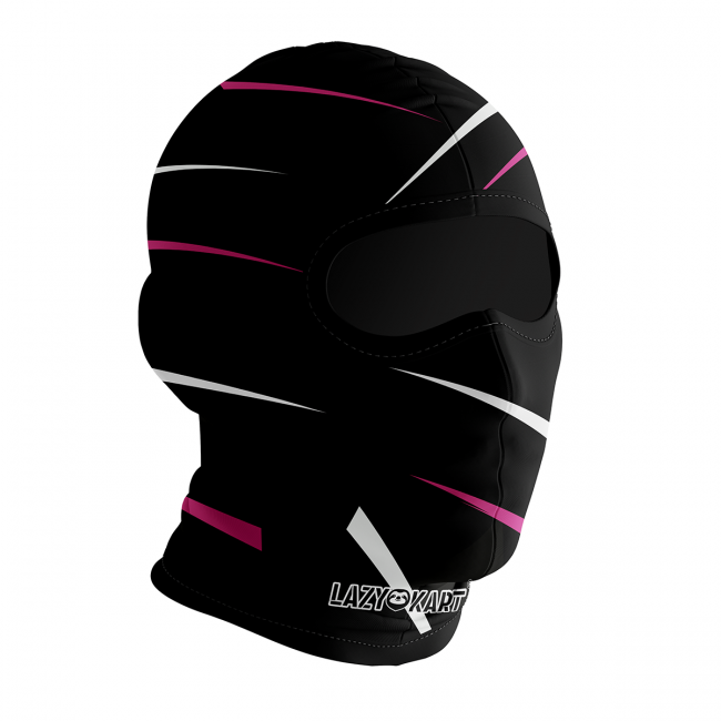 BALACLAVA DE KART ABERTA MOD. LAZY KART THORNS PINK  / TOUCA / CAPUZ