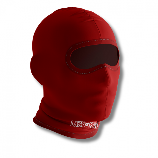 BALACLAVA DE KART ABERTA MOD. LAZY KART VERMELHA / TOUCA / CAPUZ