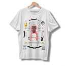 CAMISETA DE  ALGODÃO MOD. LAZY KART - KART DESMONTADO