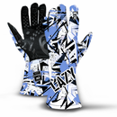 LUVA DE KART / LUVA PARA KART MOD. LAZY KART FURIOUS WHITE AZUL
