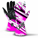 LUVA DE KART / LUVA PARA KART MOD. LAZY KART ZEN WHITE PINK