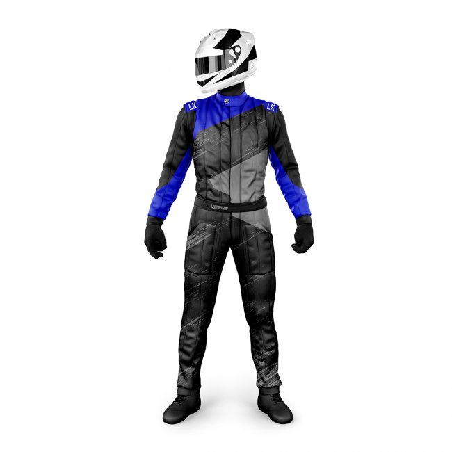 Macacão para Kart Lazy Kart Esquadra Azul