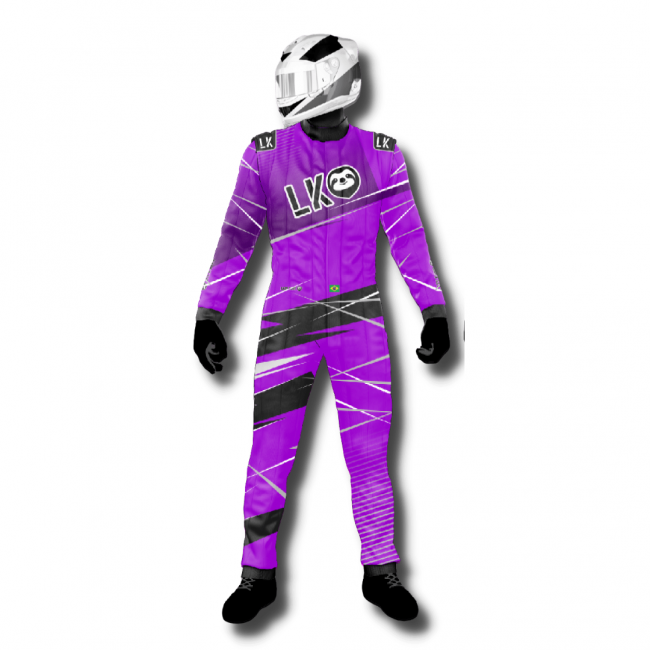 Macacão para Kart Lazy Kart First Roxo
