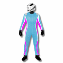 MACACÃO DE KART / MACACÃO PARA KART MOD. LAZY KART HIVE AZUL/PINK