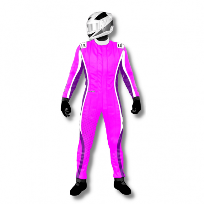 Macacão para Kart Lazy Kart Hive Pink e Roxo