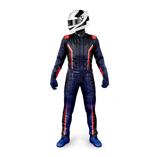 Macacão para Kart Lazy Kart Line Marinho