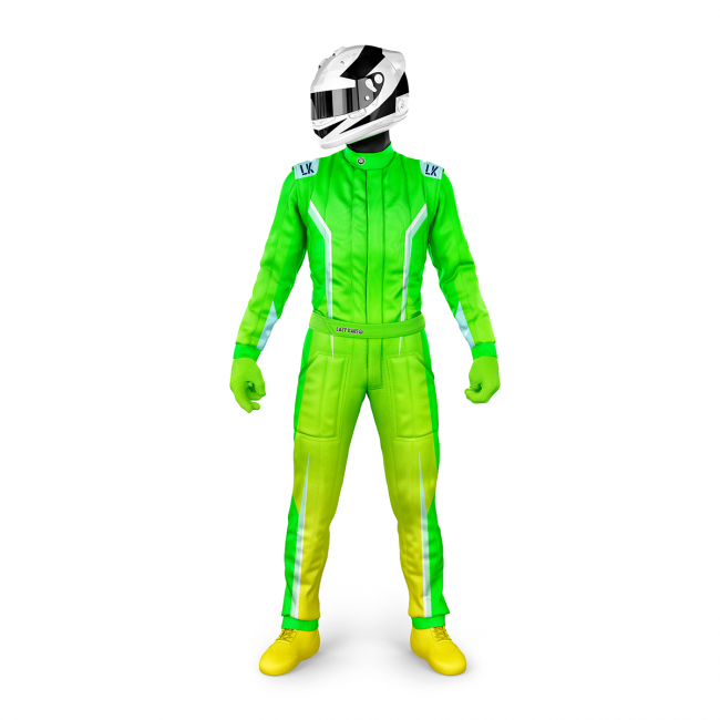 Macacão para Kart Lazy Kart Line Verde