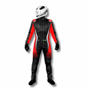 MACACÃO DE KART / MACACÃO PARA KART MOD. LAZY KART ONE PRETO/VERMELHO