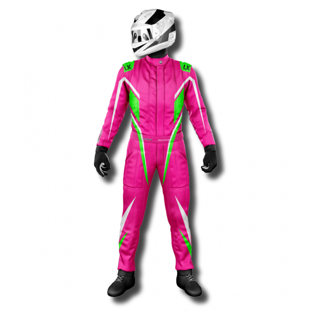 Macacão para Kart Lazy Kart Racing Pink