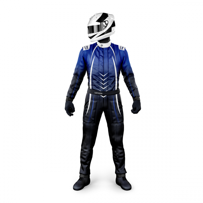 Macacão para Kart Lazy Kart Space Azul