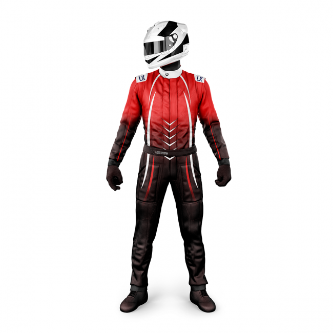 Macacão para Kart Lazy Kart Space Vermelho
