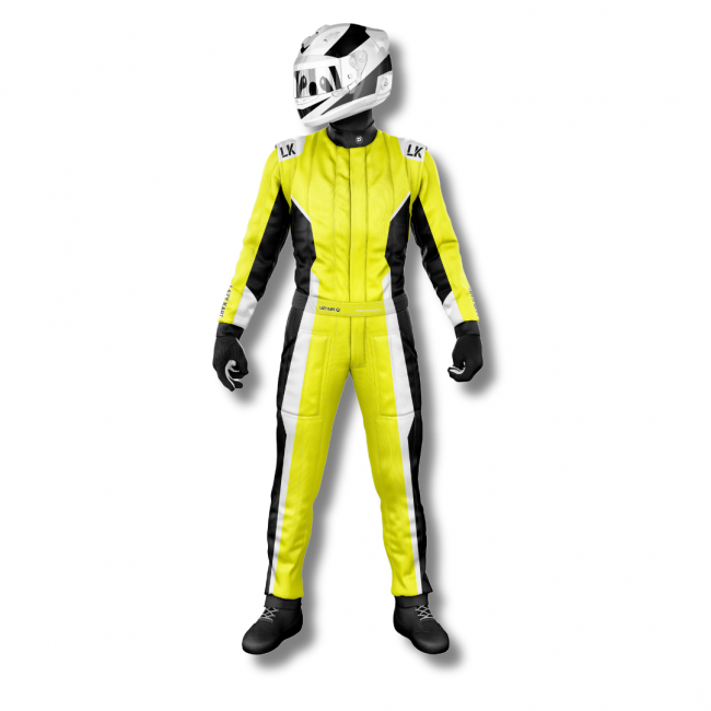 Macacão para Kart Lazy Kart Speed Amarelo