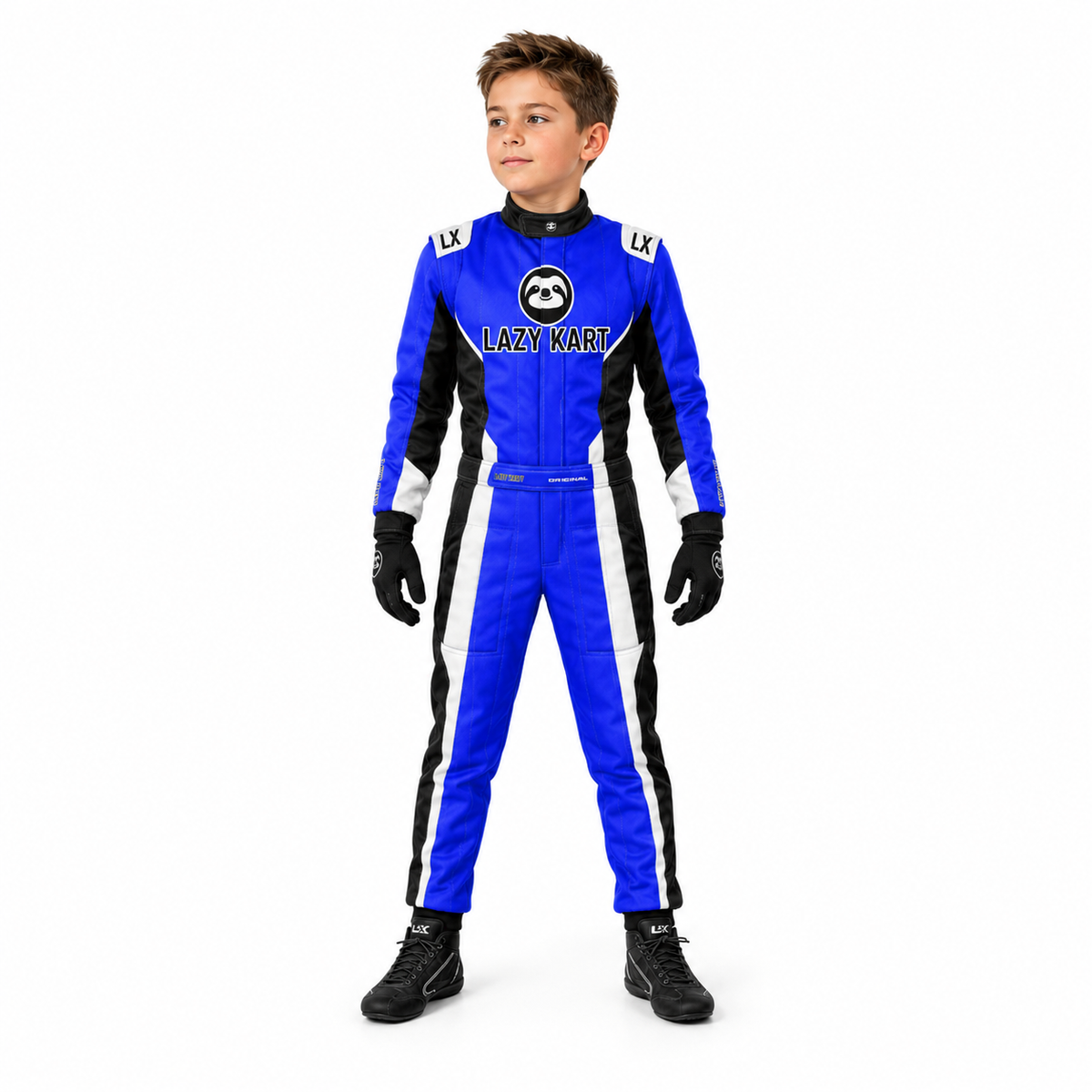 Macacão para Kart Lazy Kart Speed Azul, vista frontal