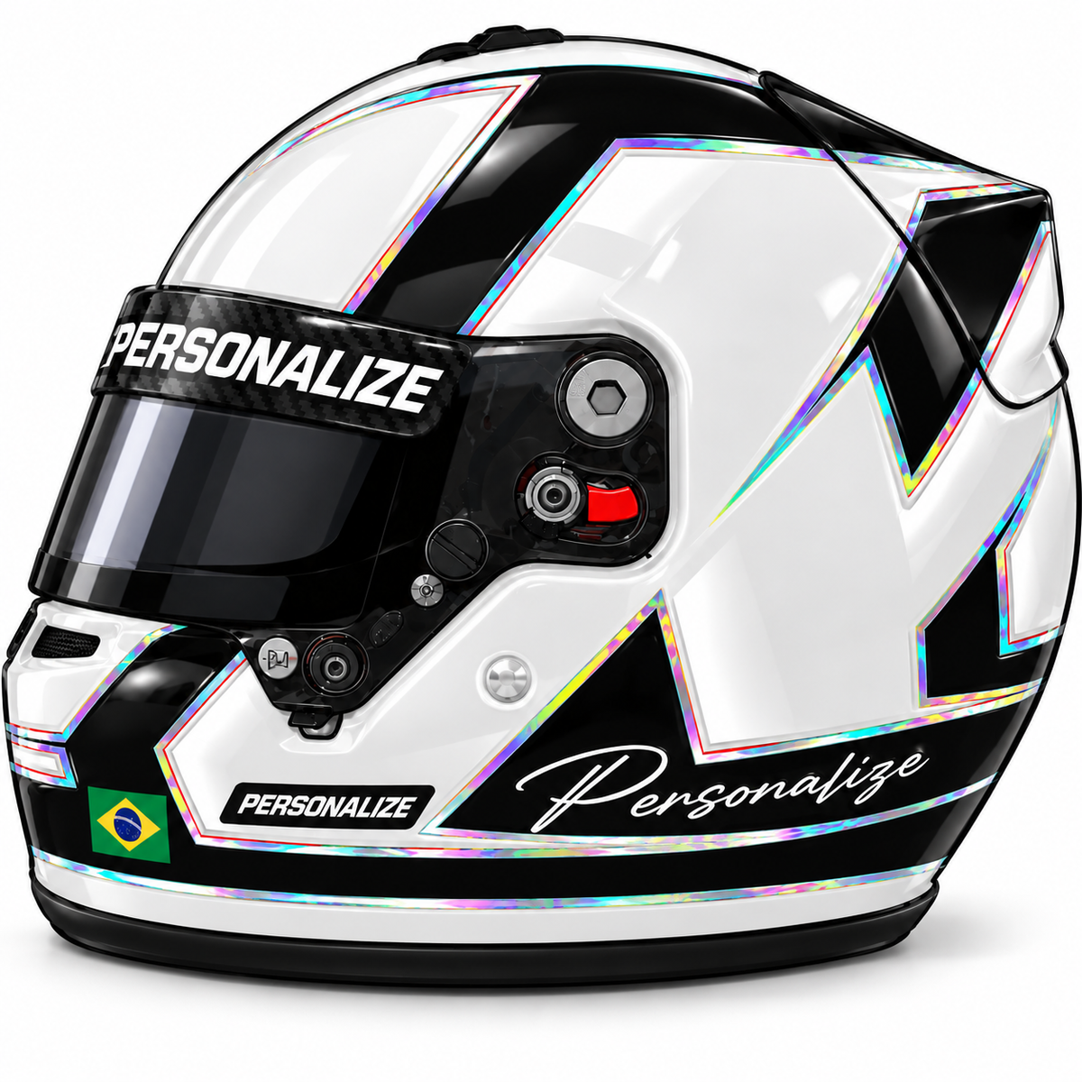 Adesivo Mini Capacete Personalizado Resinado – Kit 3 Unidades