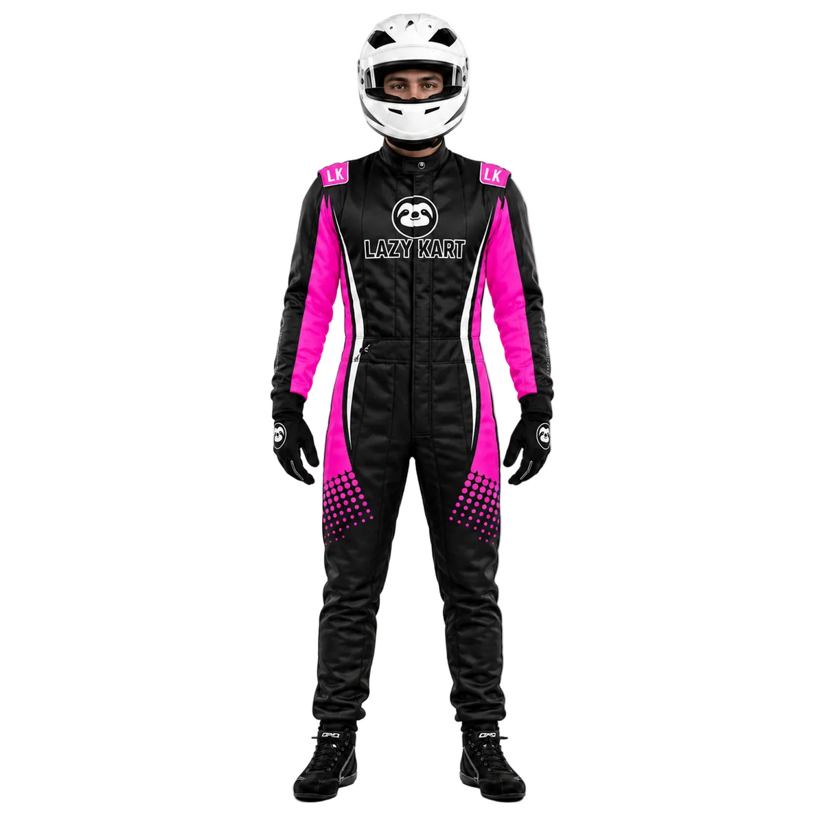Macacão para Kart Lazy Kart One Pink, vista frontal